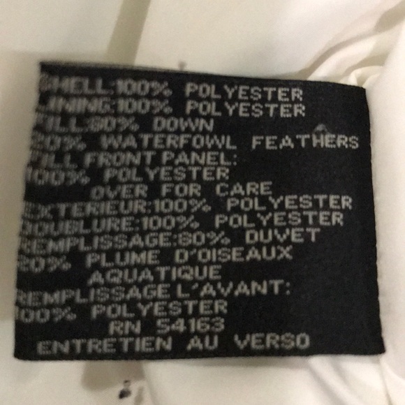 White Cole Haan winter coat with storage bag - Picture 8 of 13